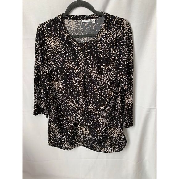 Croft & Barrow Polka Dot Blouse - Picture 1 of 14